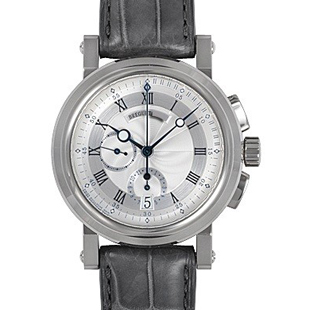 ブレゲコピー マリーンII クロノグラフ ホワイトゴールド5827BB/12/5ZU新品 メンズ 自動巻きシルバー