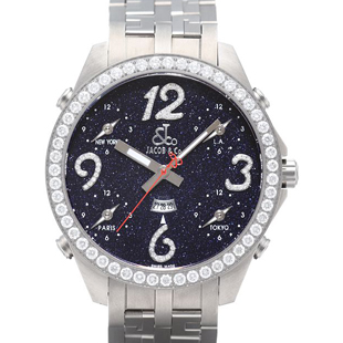 ジェイコブ 5タイムゾーン JC-2BCDAD 新品 腕時計 メンズ 送料無料