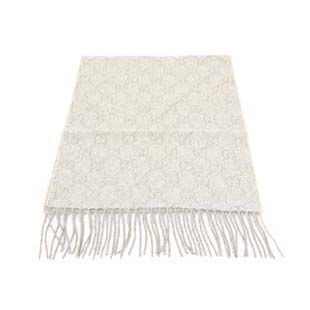 グッチ マフラー ベージュ 全面ロゴ 100991 48280 9579