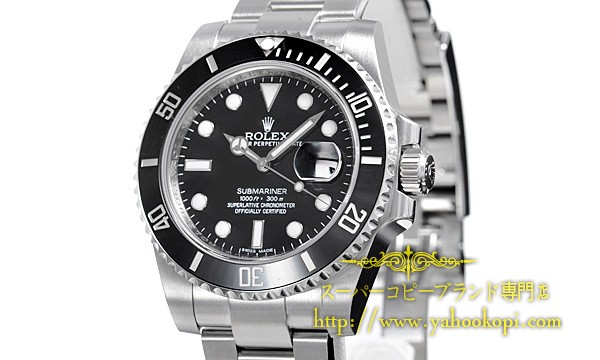 ロレックスコピー オイスターパーペチュアル サブマリーナデイト 116610LNメンズ 自動巻き ブラック